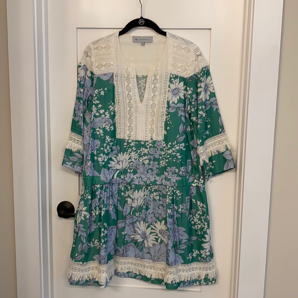 Tuckernuck green floral dress